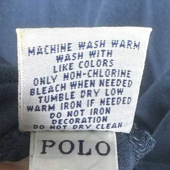 Polo Ralph Lauren Men's Vneck Regular 2XL Blue Pullover Knit Sweater Preppy Golf - Picture 13 of 13